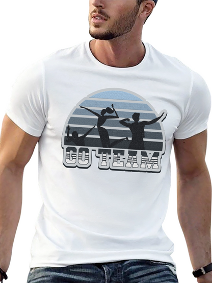 Volleyball T-Shirt Go Team Black Tee