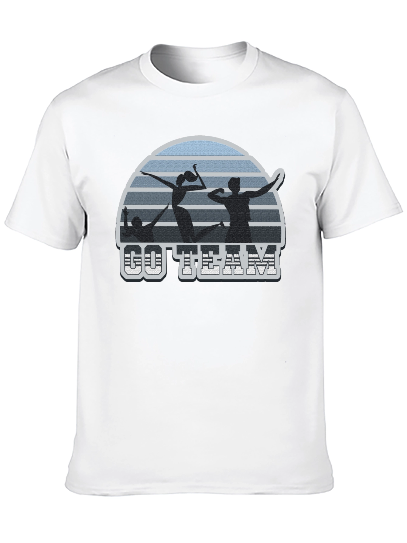 Volleyball T-Shirt Go Team Black Tee