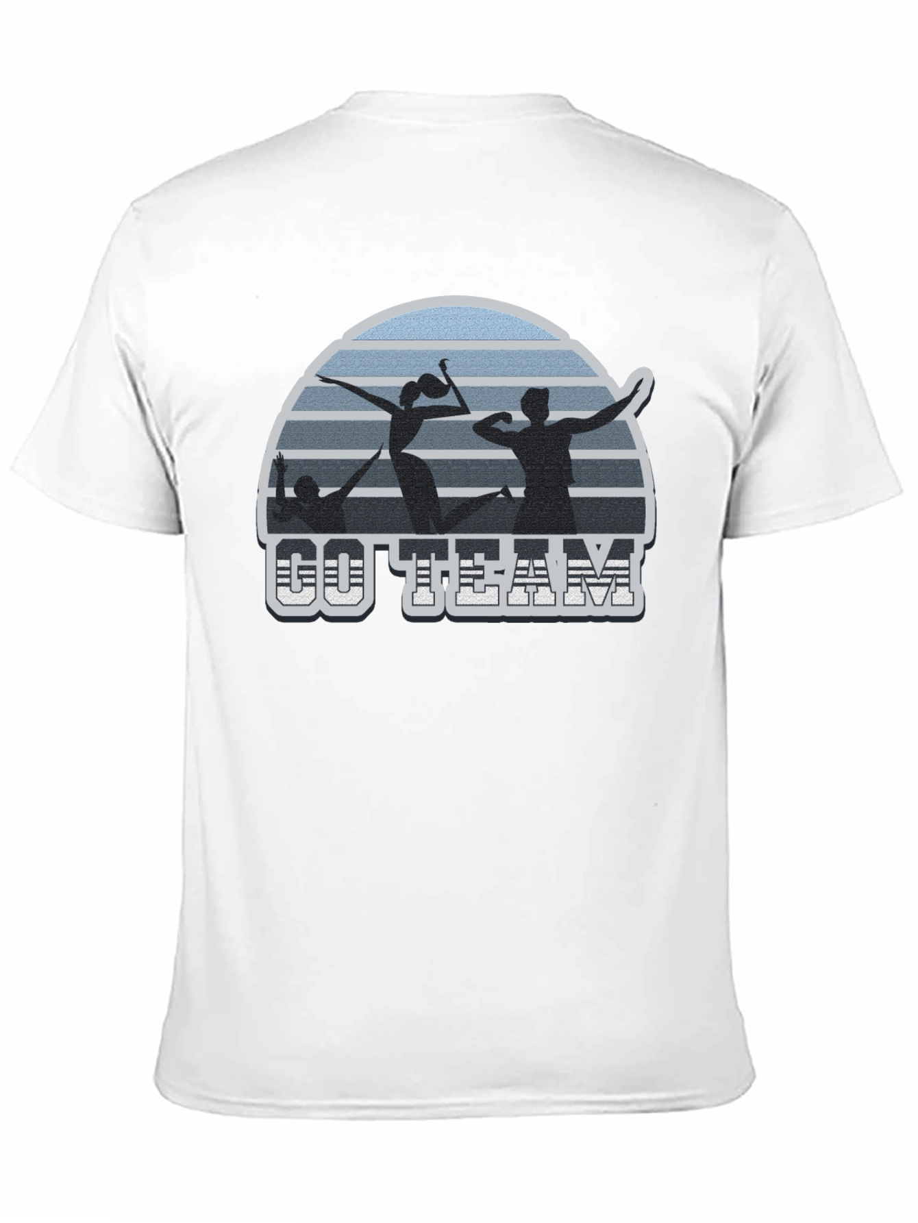 Volleyball T-Shirt Go Team Black Tee