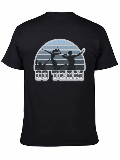 Volleyball T-Shirt Go Team Black Tee