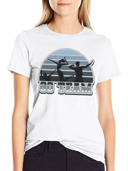 Volleyball T-Shirt Go Team Black Tee