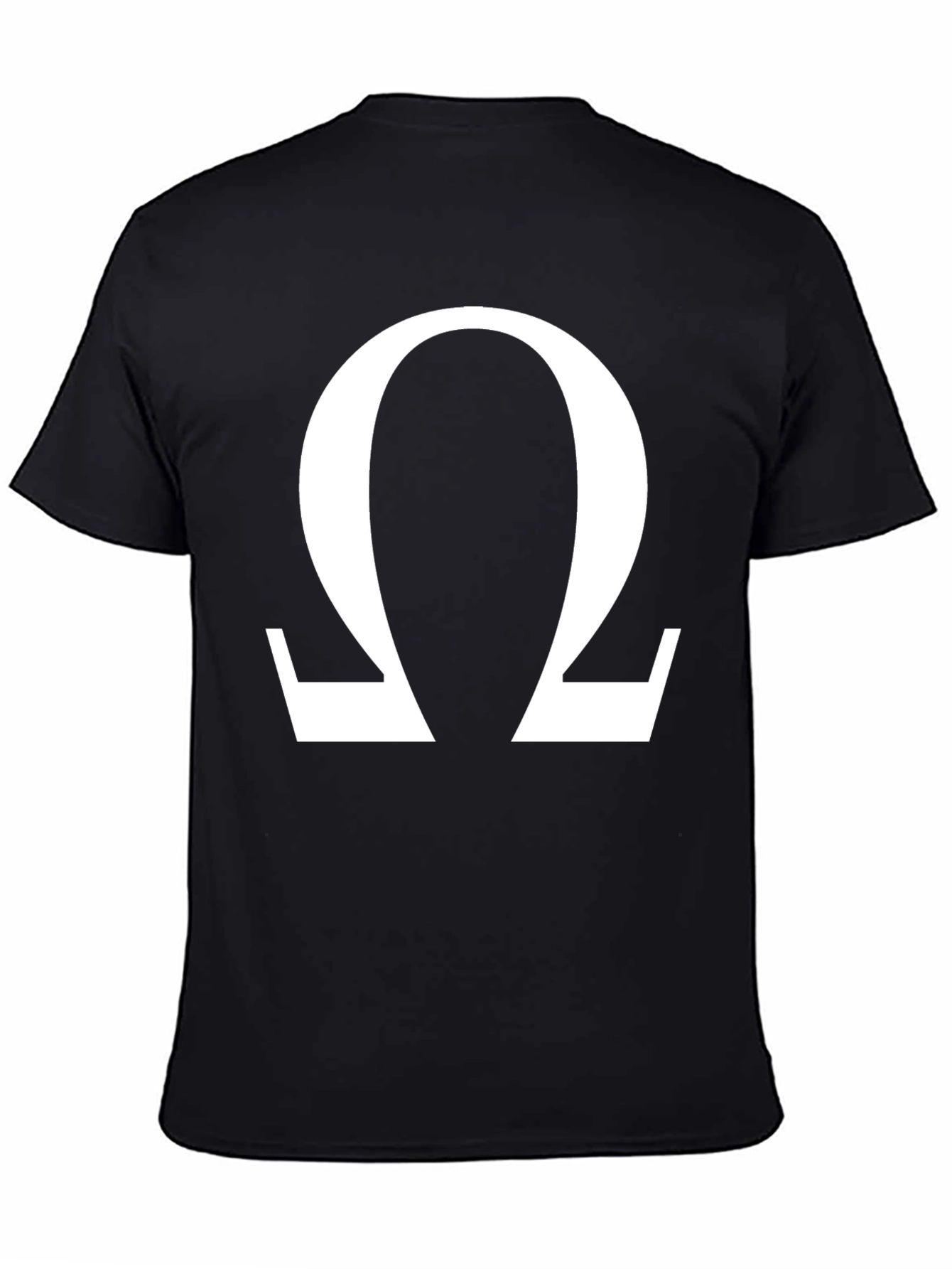 Omega Symbol Graphic Tee - Classic Black T-Shirt