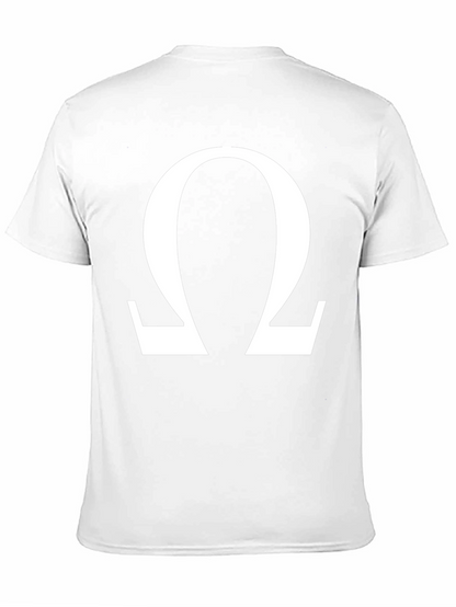 Omega Symbol Graphic Tee - Classic Black T-Shirt