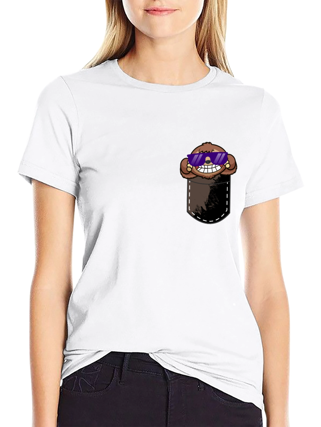 Cool Sloth Pocket Tee - Comfy Graphic T-Shirt