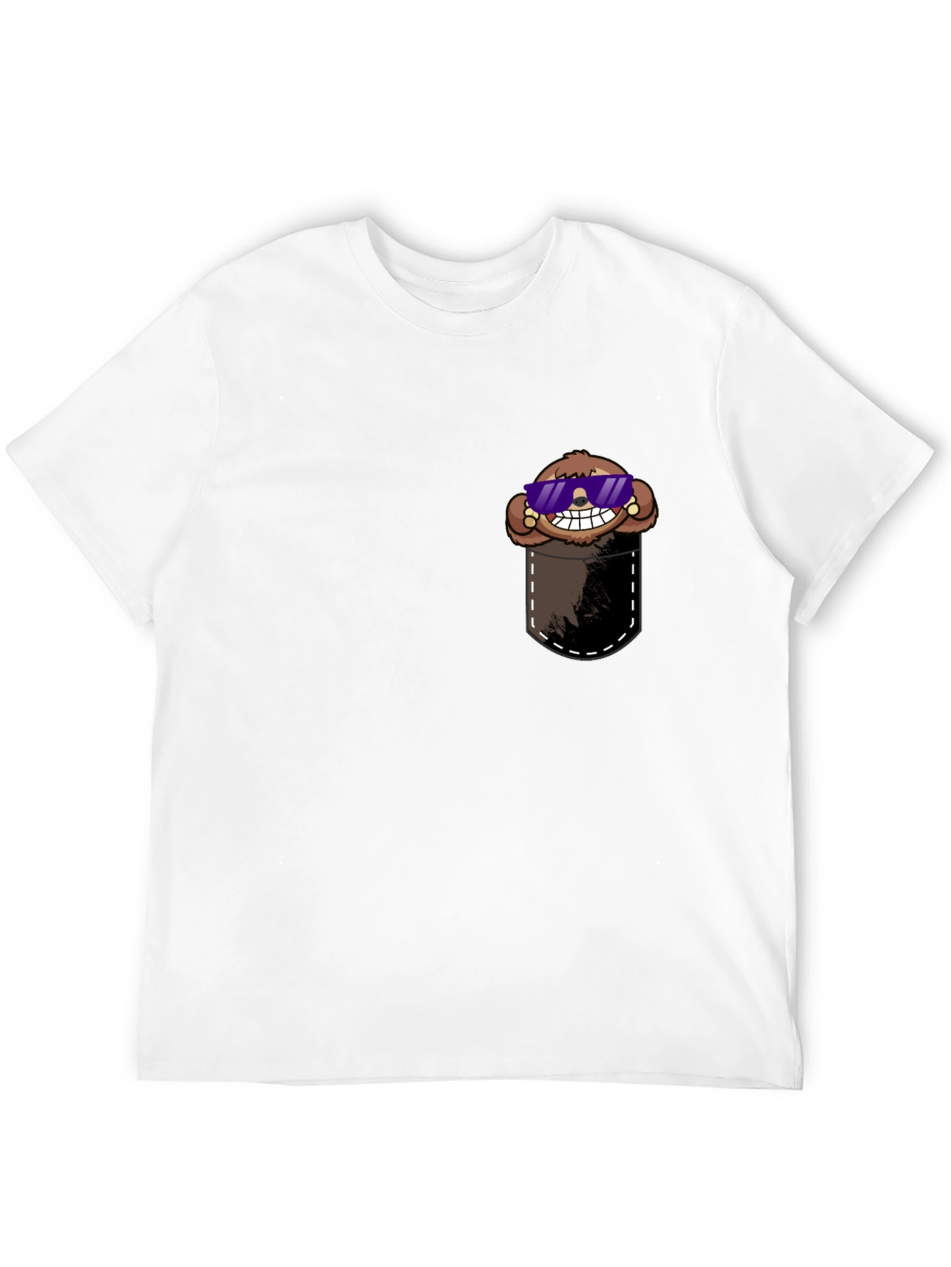 Cool Sloth Pocket Tee - Comfy Graphic T-Shirt