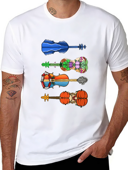 Funky Guitar Tee - Unique Design T-Shirt
