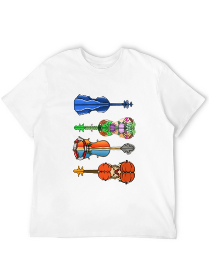 Funky Guitar Tee - Unique Design T-Shirt
