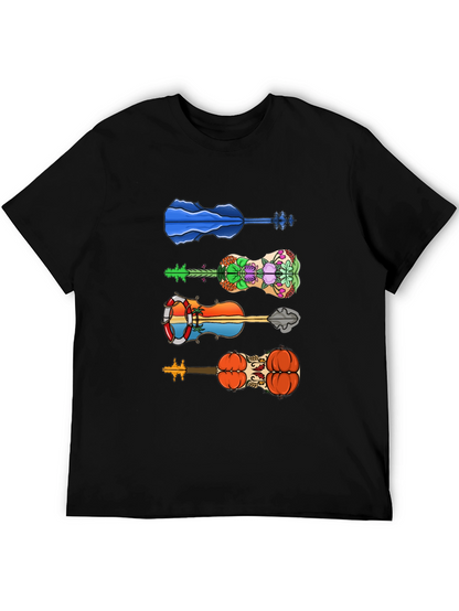 Funky Guitar Tee - Unique Design T-Shirt