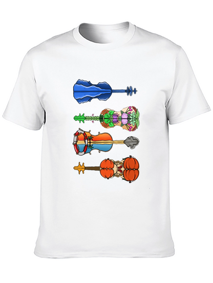 Funky Guitar Tee - Unique Design T-Shirt