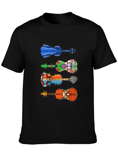Funky Guitar Tee - Unique Design T-Shirt