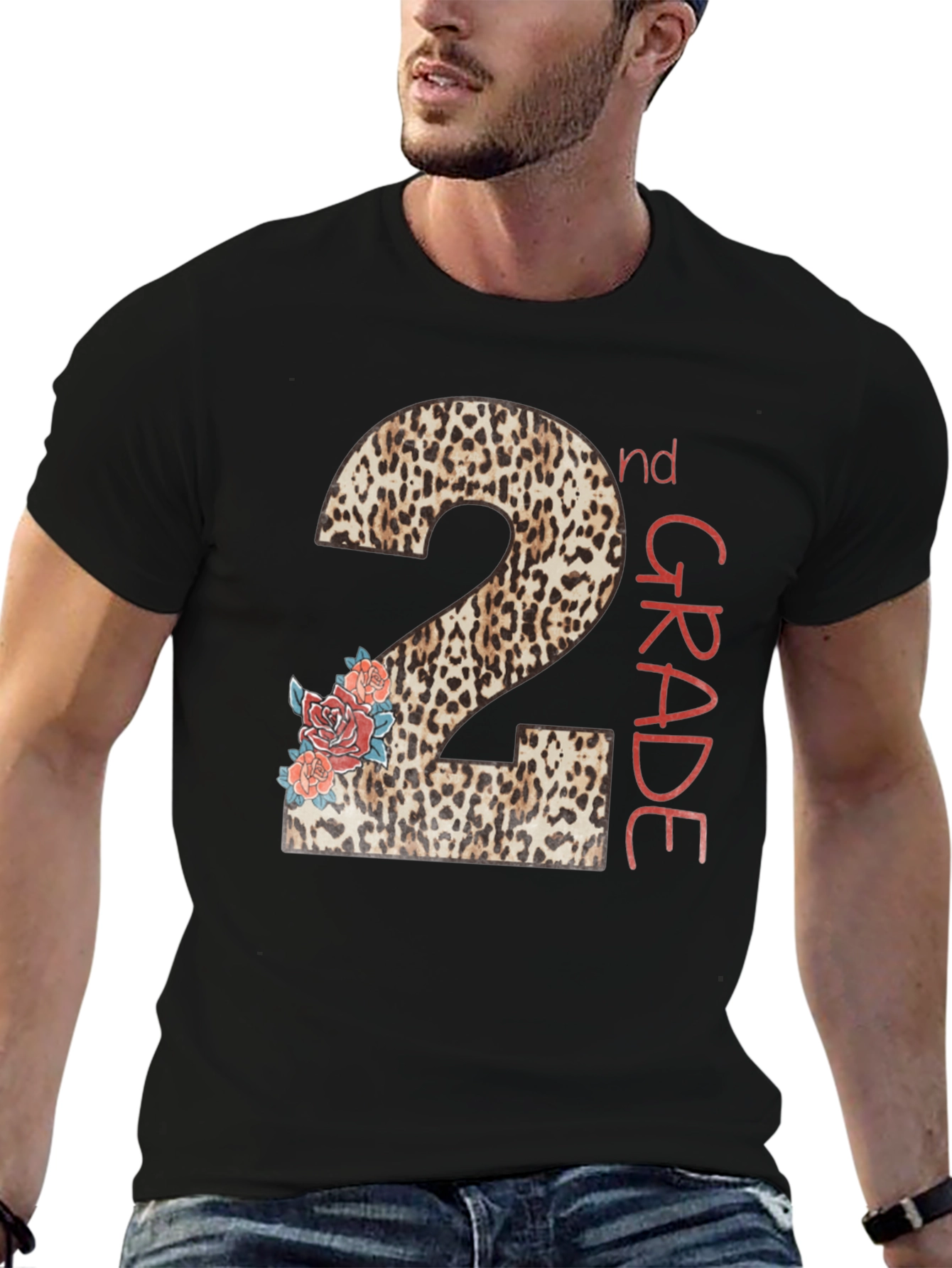 2nd Grade Leopard Print Back to School T-Shirt