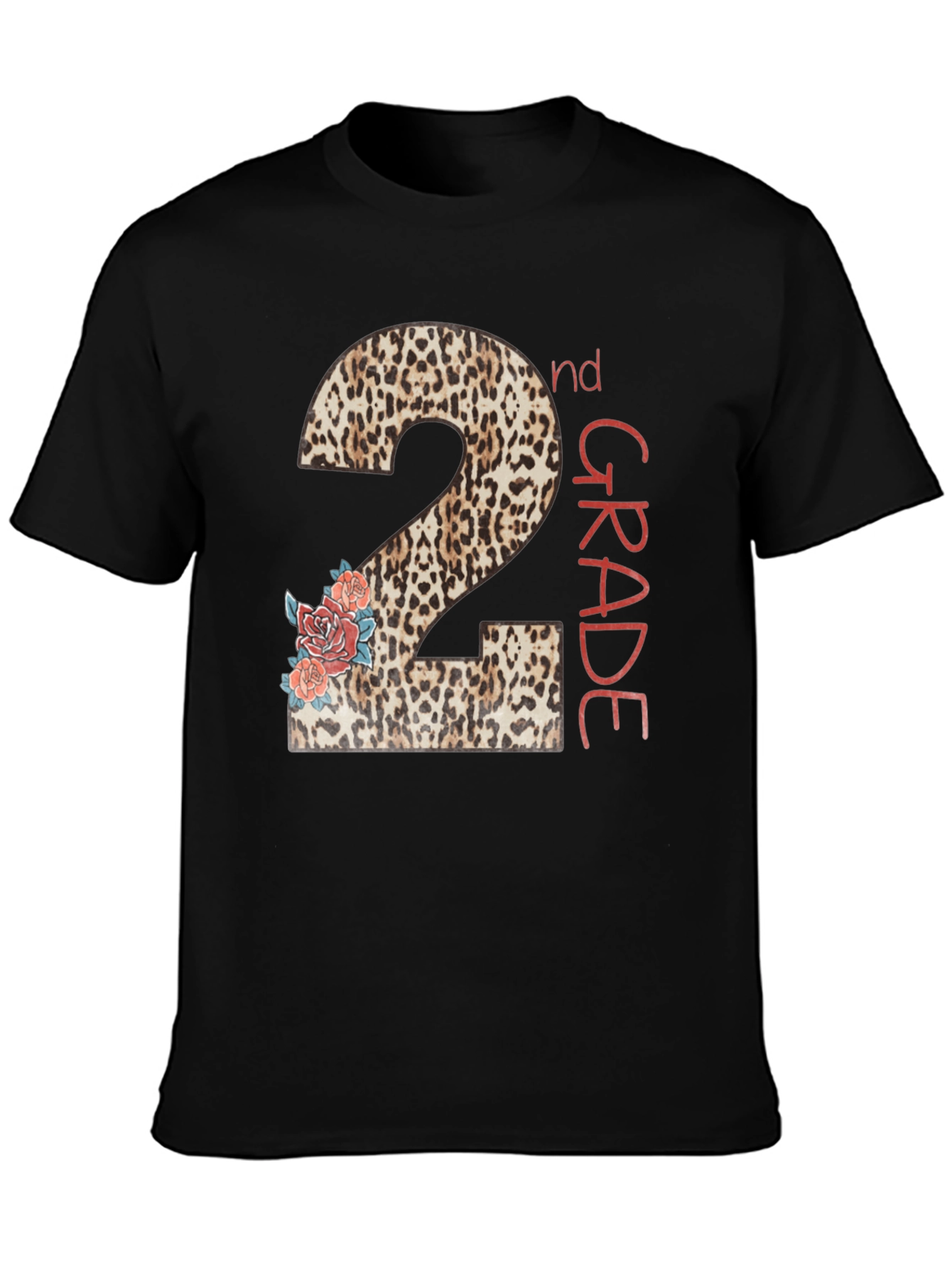 2nd Grade Leopard Print Back to School T-Shirt