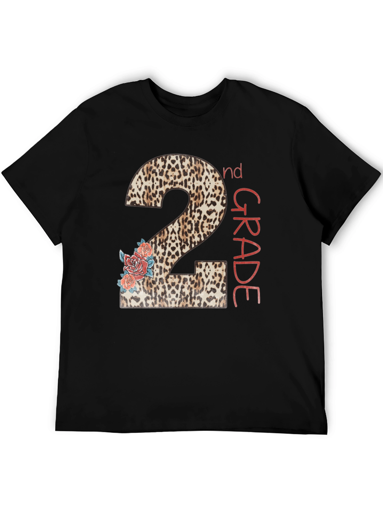 2nd Grade Leopard Print Back to School T-Shirt