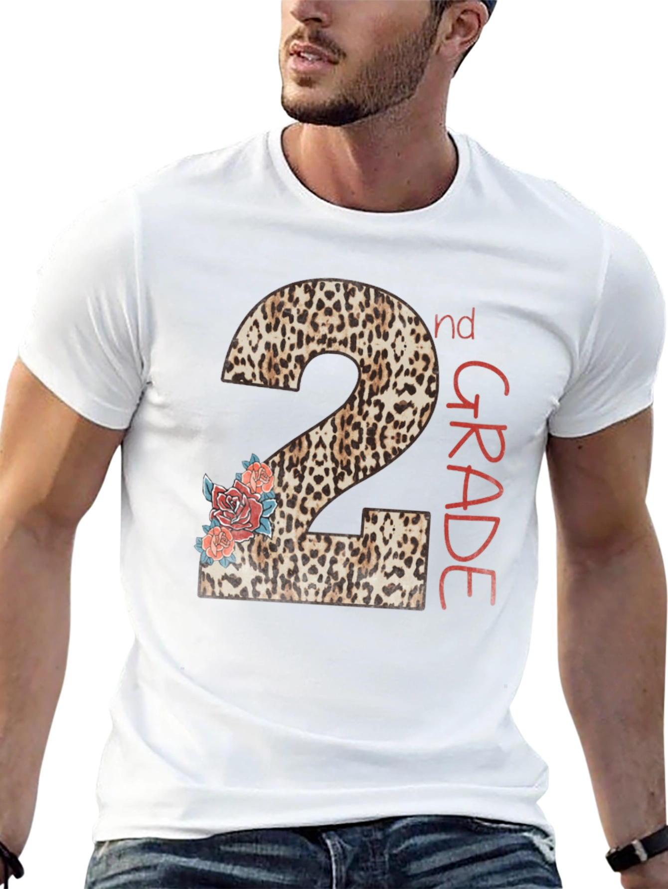 2nd Grade Leopard Print Back to School T-Shirt