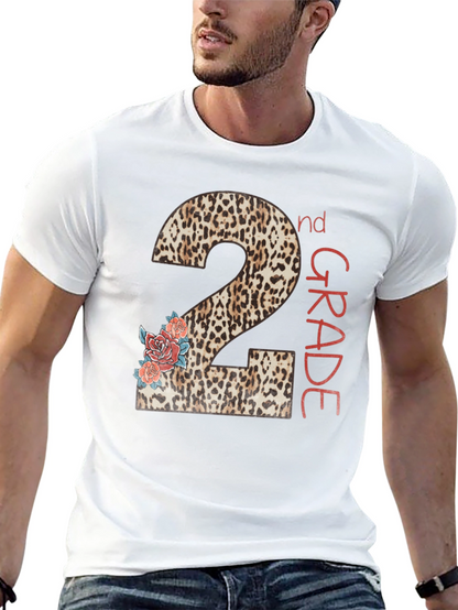 2nd Grade Leopard Print Back to School T-Shirt