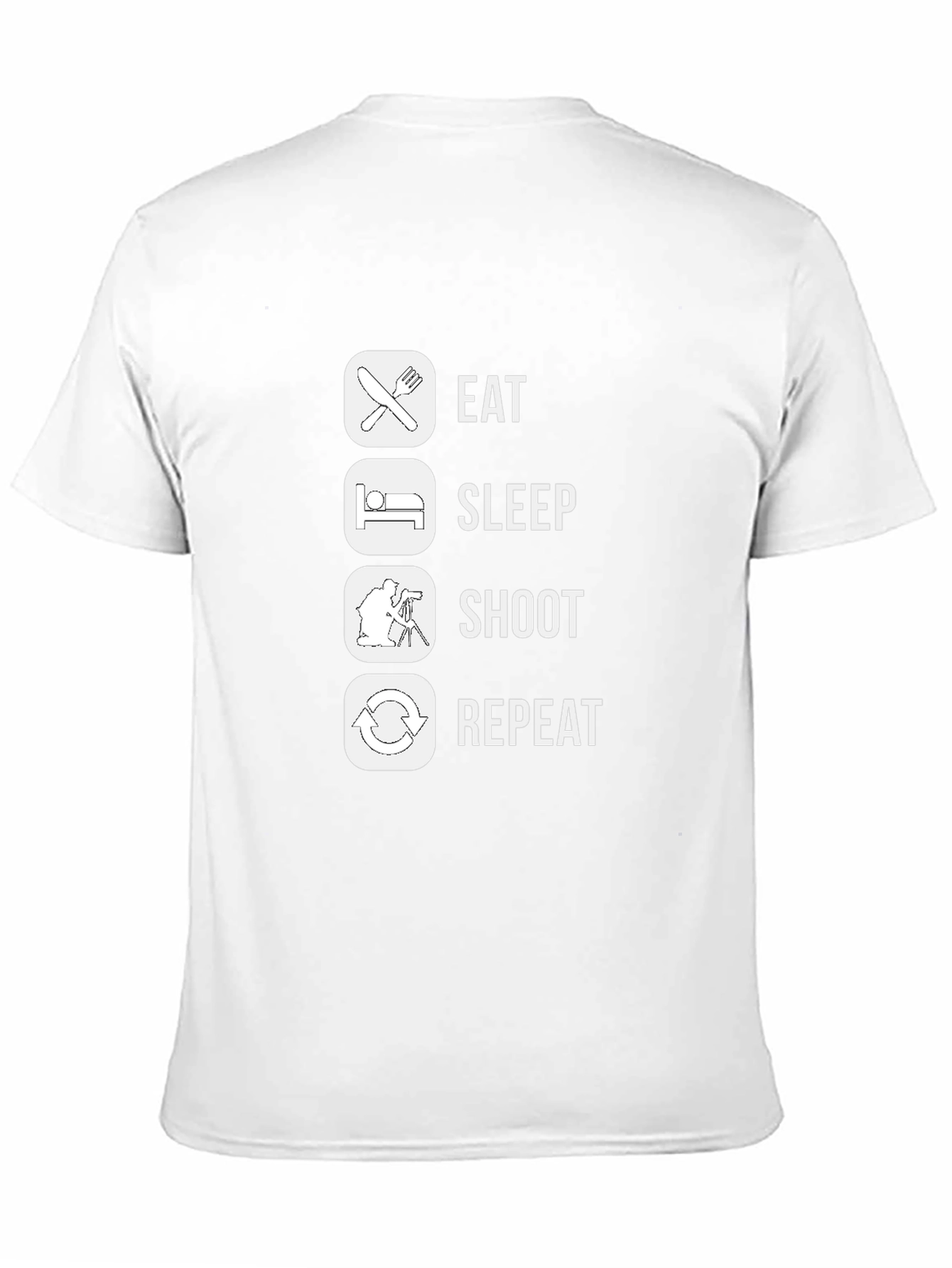 Eat Sleep Shoot Repeat Graphic T-Shirt