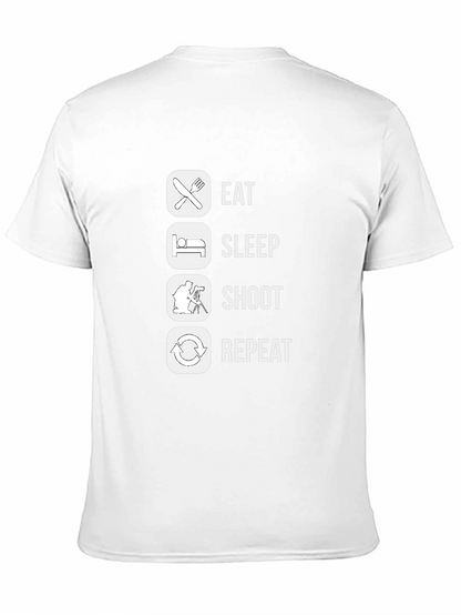 Eat Sleep Shoot Repeat Graphic T-Shirt
