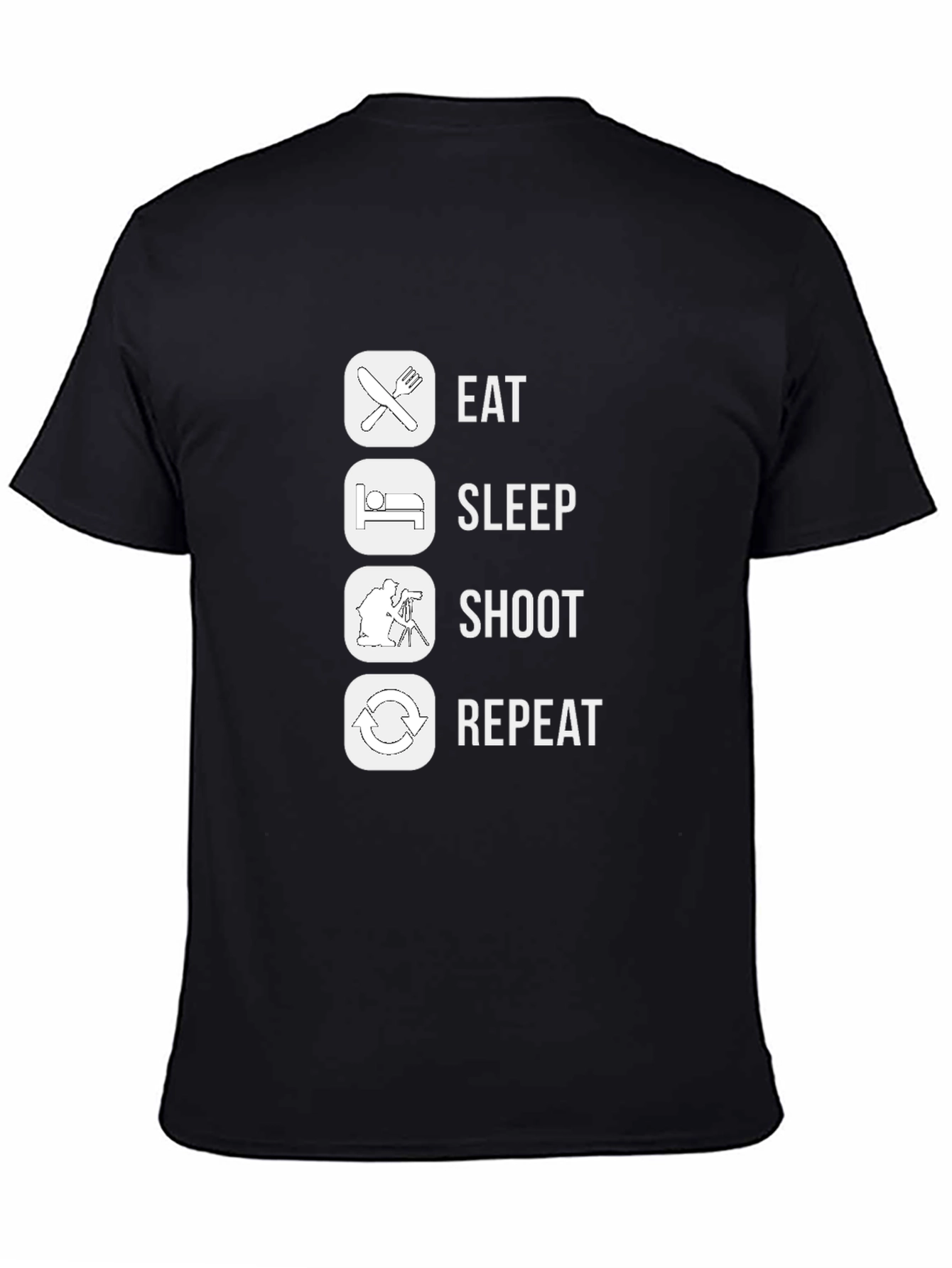 Eat Sleep Shoot Repeat Graphic T-Shirt