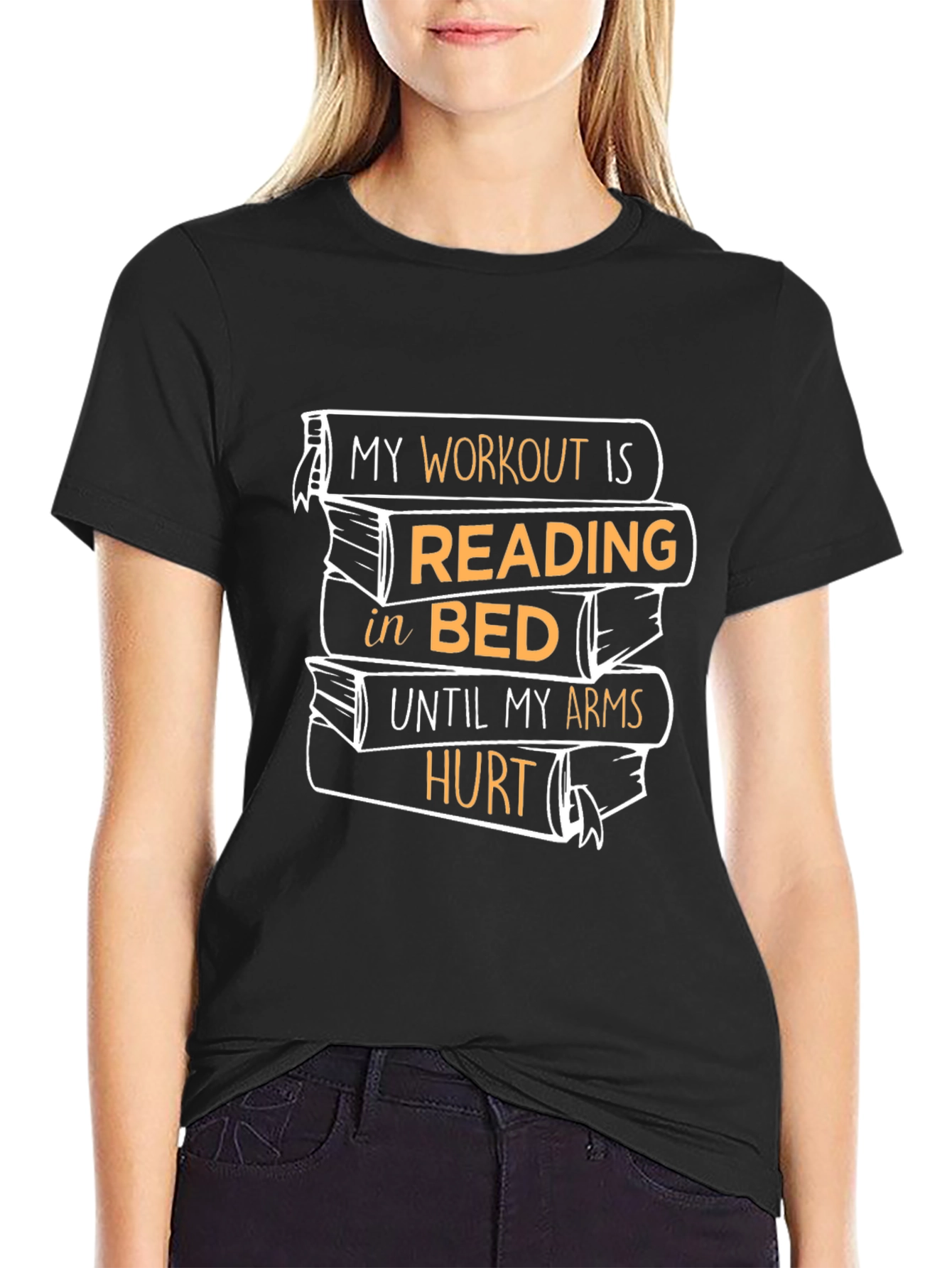 Reading Workout T-Shirt - Funny Book Lover Tee