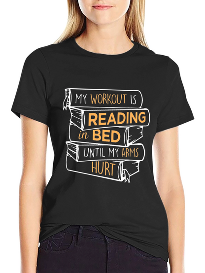 Reading Workout T-Shirt - Funny Book Lover Tee