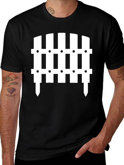 Fence Graphic T-Shirt - Novelty Tee
