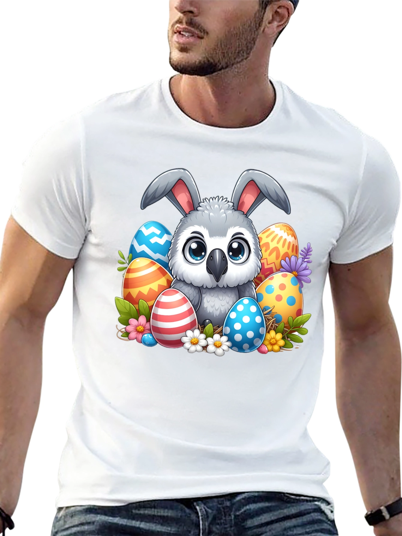 Cute Easter Owl Bunny T-Shirt