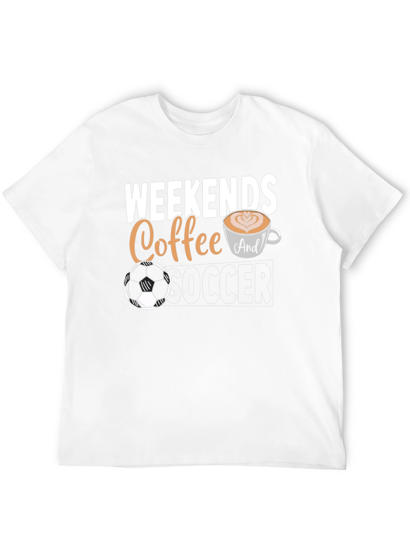 Weekends Coffee and Soccer Graphic T-Shirt