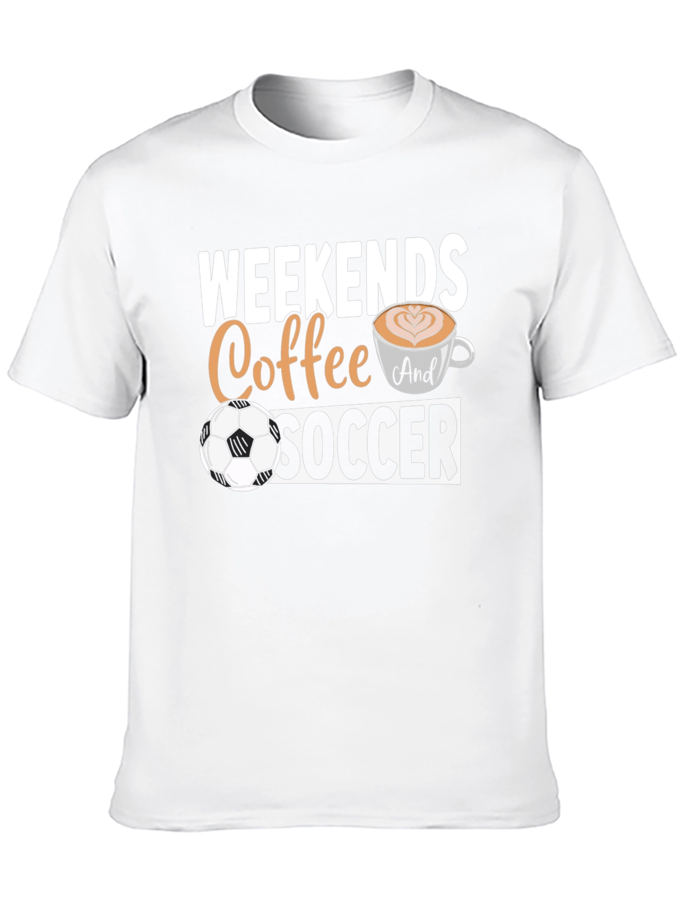 Weekends Coffee and Soccer Graphic T-Shirt