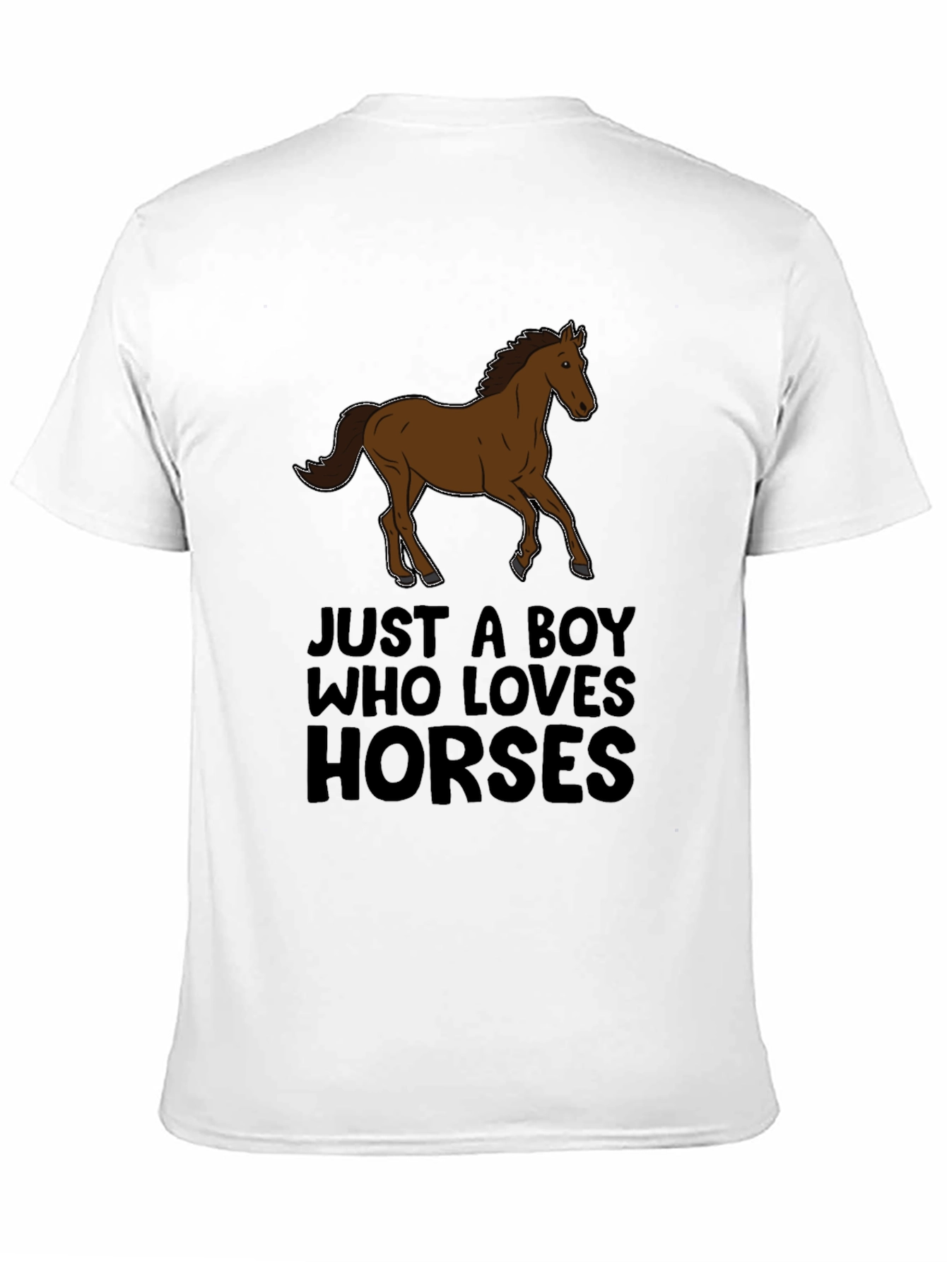 Boy Who Loves Horses Graphic Tee