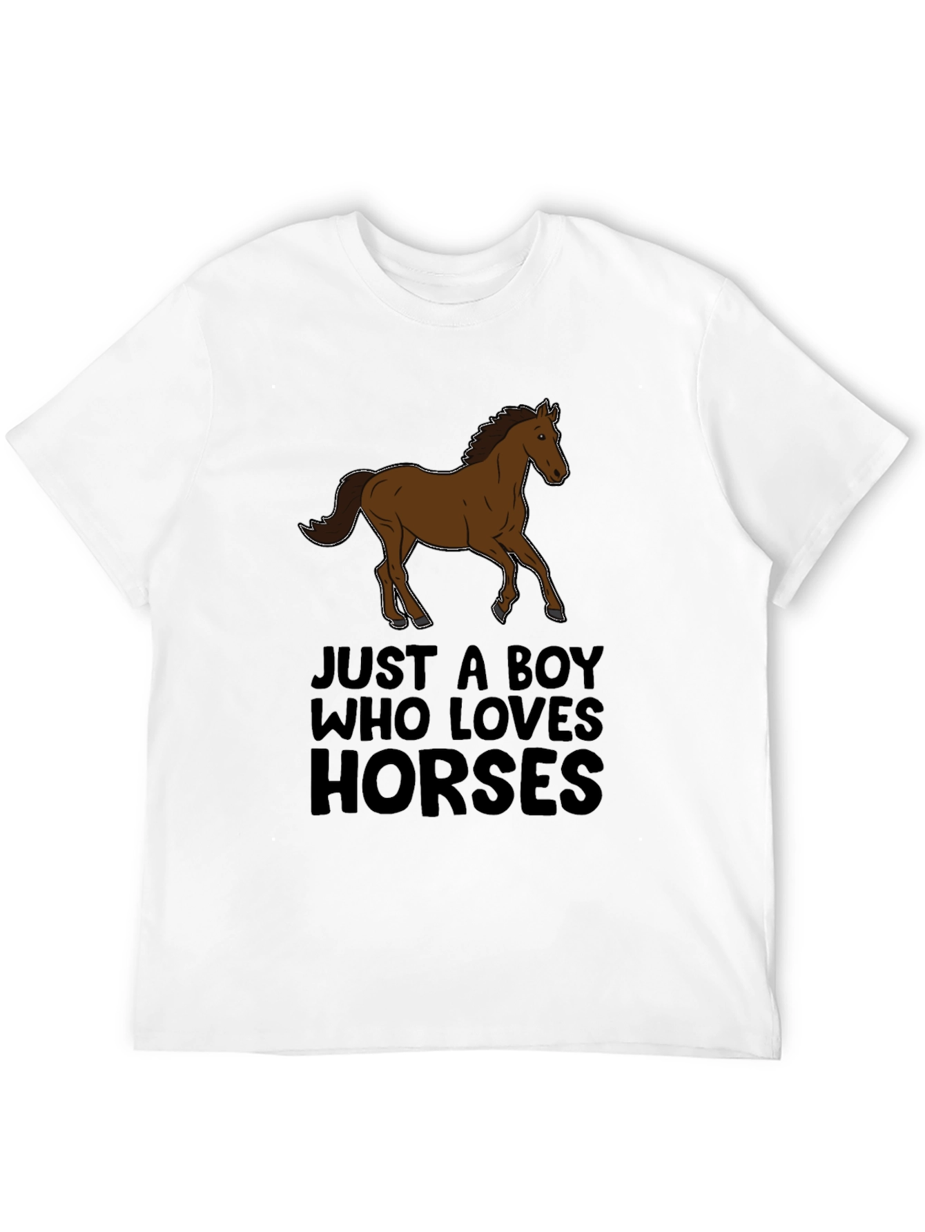 Boy Who Loves Horses Graphic Tee