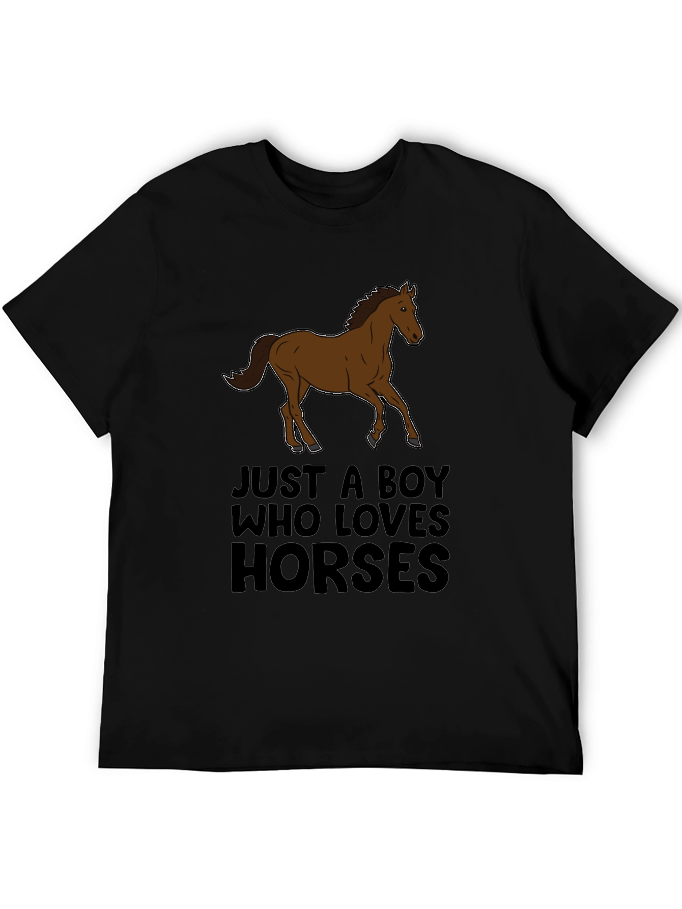 Boy Who Loves Horses Graphic Tee