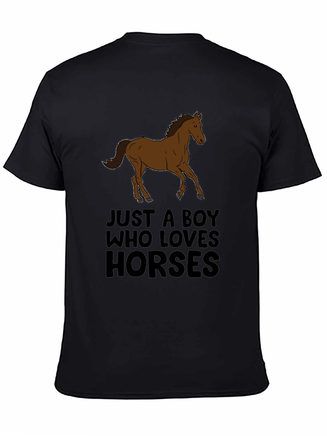 Boy Who Loves Horses Graphic Tee