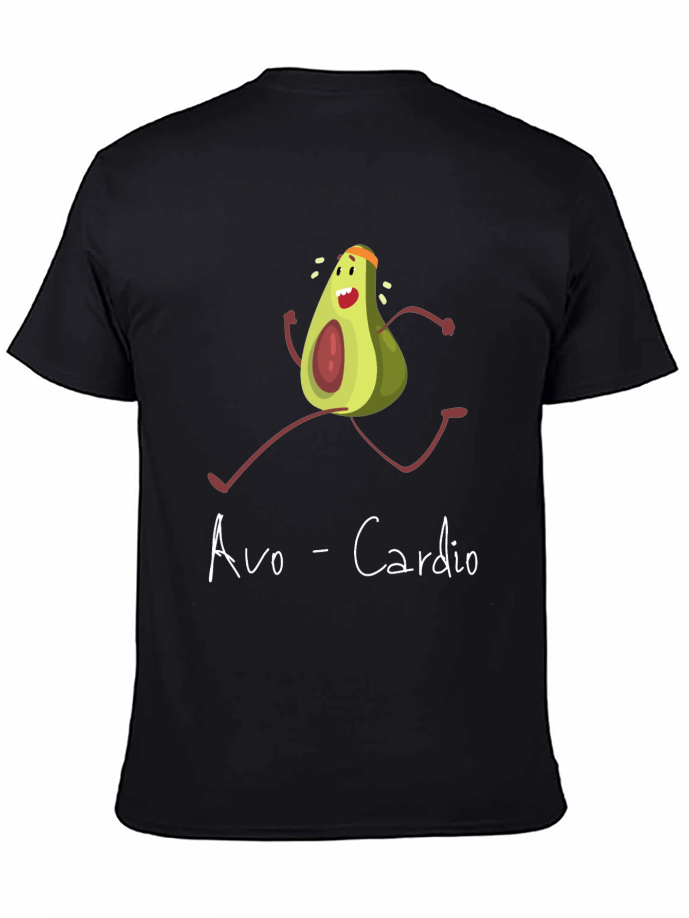 Avo-Cardio Graphic Tee - Funny Avocado Running T-Shirt