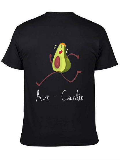 Avo-Cardio Graphic Tee - Funny Avocado Running T-Shirt