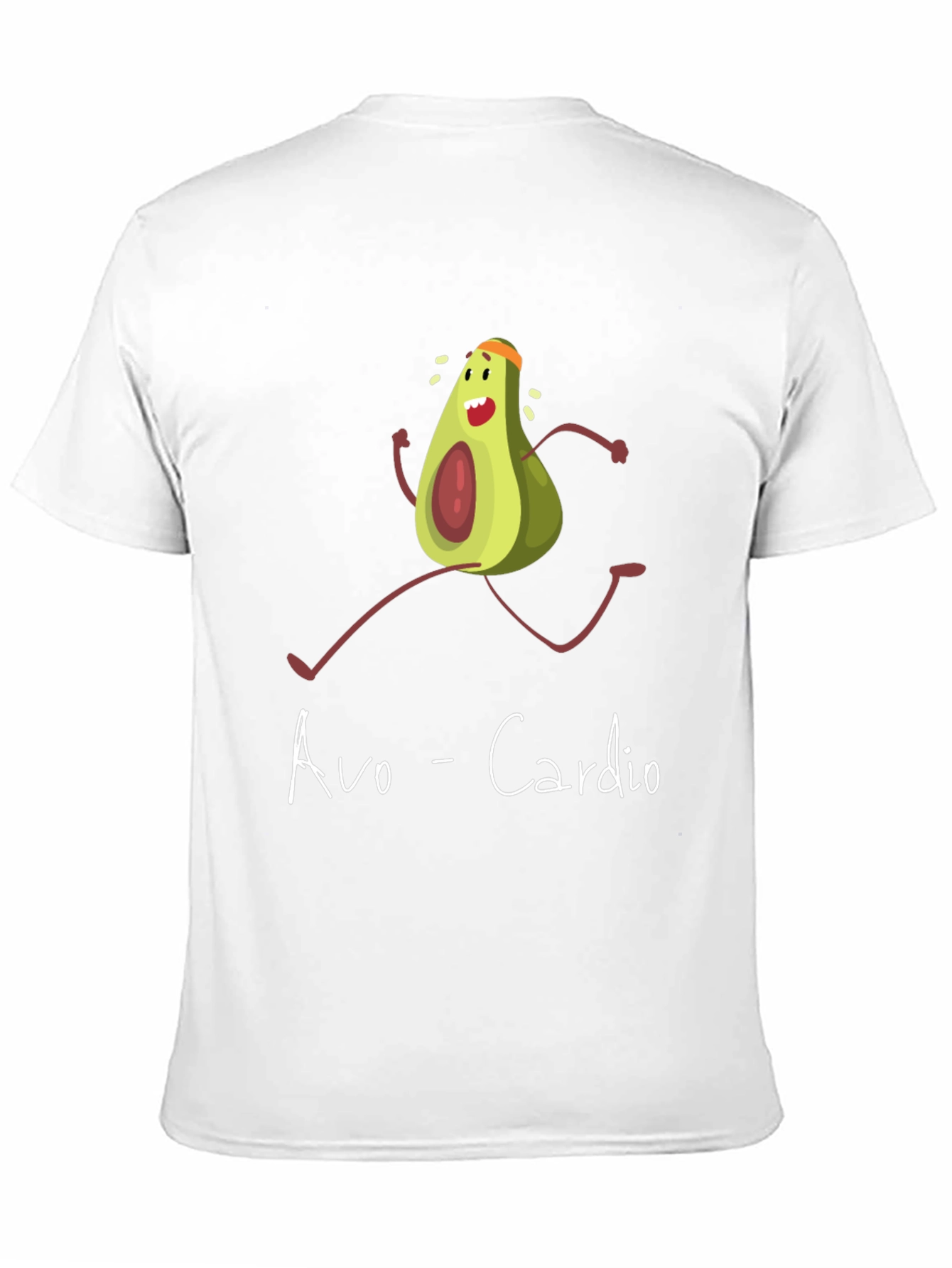 Avo-Cardio Graphic Tee - Funny Avocado Running T-Shirt