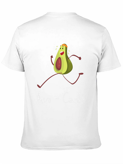 Avo-Cardio Graphic Tee - Funny Avocado Running T-Shirt