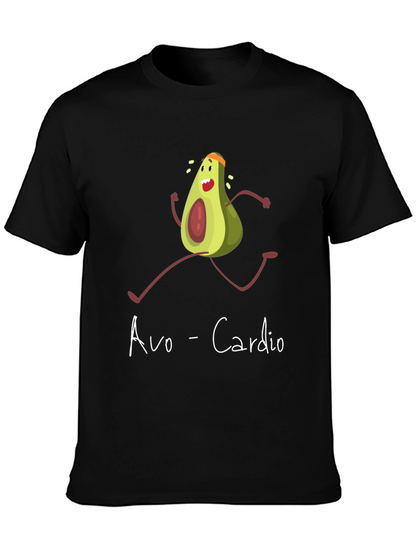 Avo-Cardio Graphic Tee - Funny Avocado Running T-Shirt