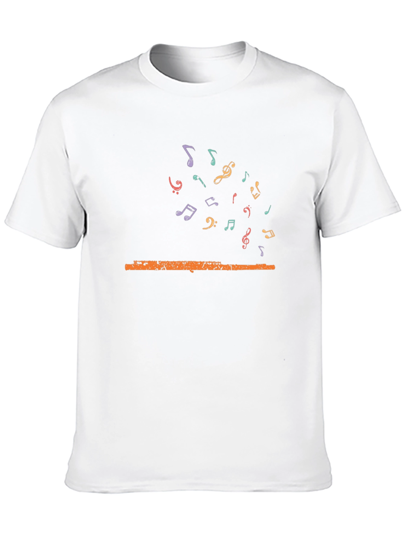 Musical Flute Graphic Tee - Unisex Black T-Shirt