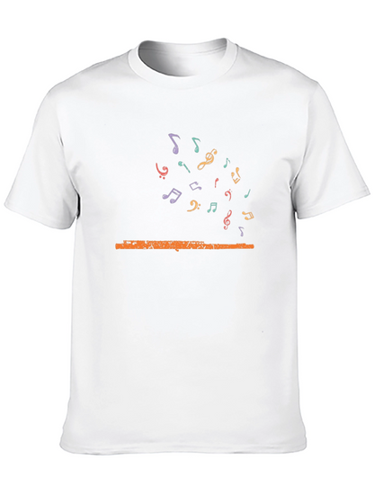 Musical Flute Graphic Tee - Unisex Black T-Shirt