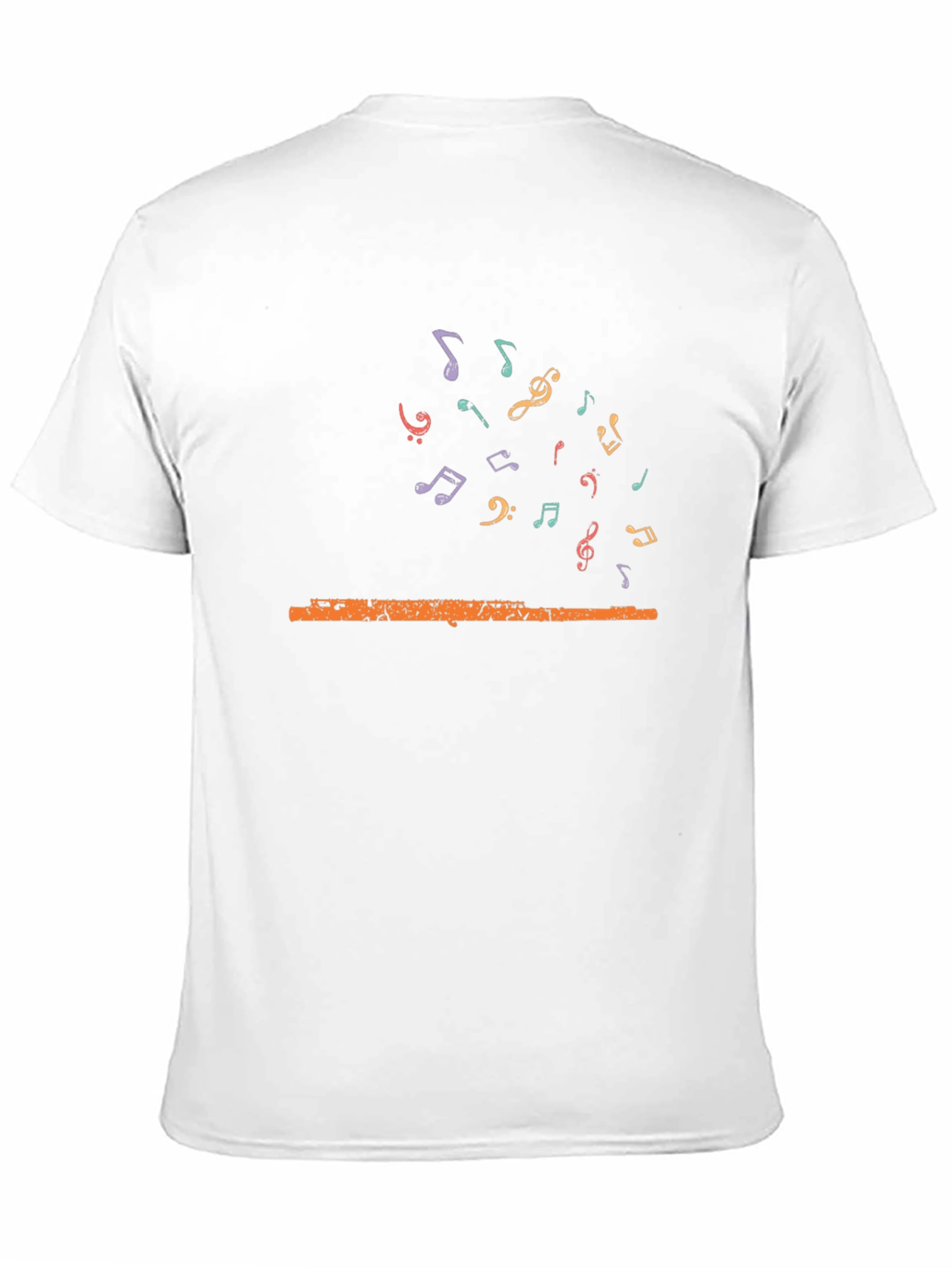 Musical Flute Graphic Tee - Unisex Black T-Shirt