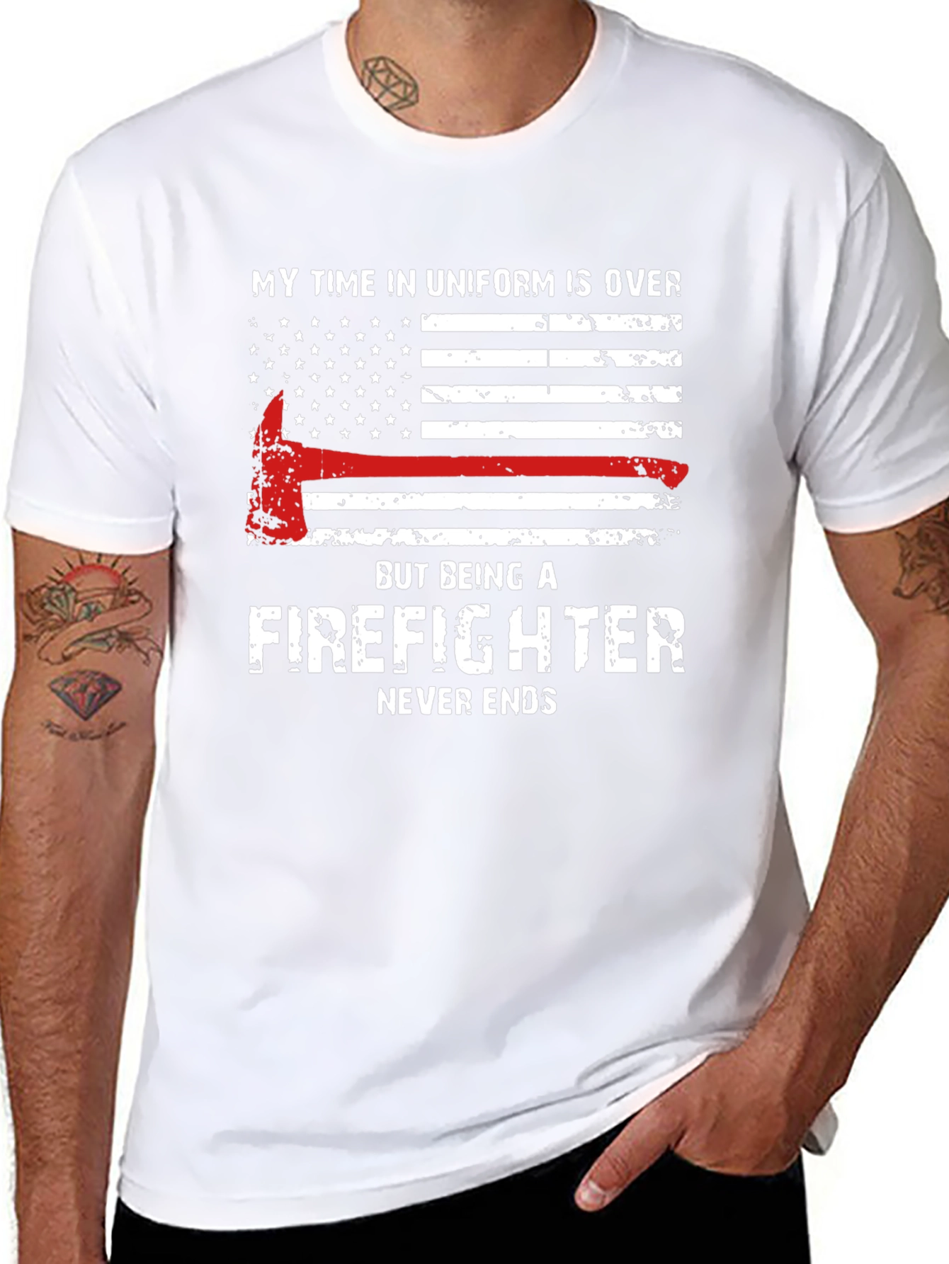 Firefighter Never Ends Graphic Tee