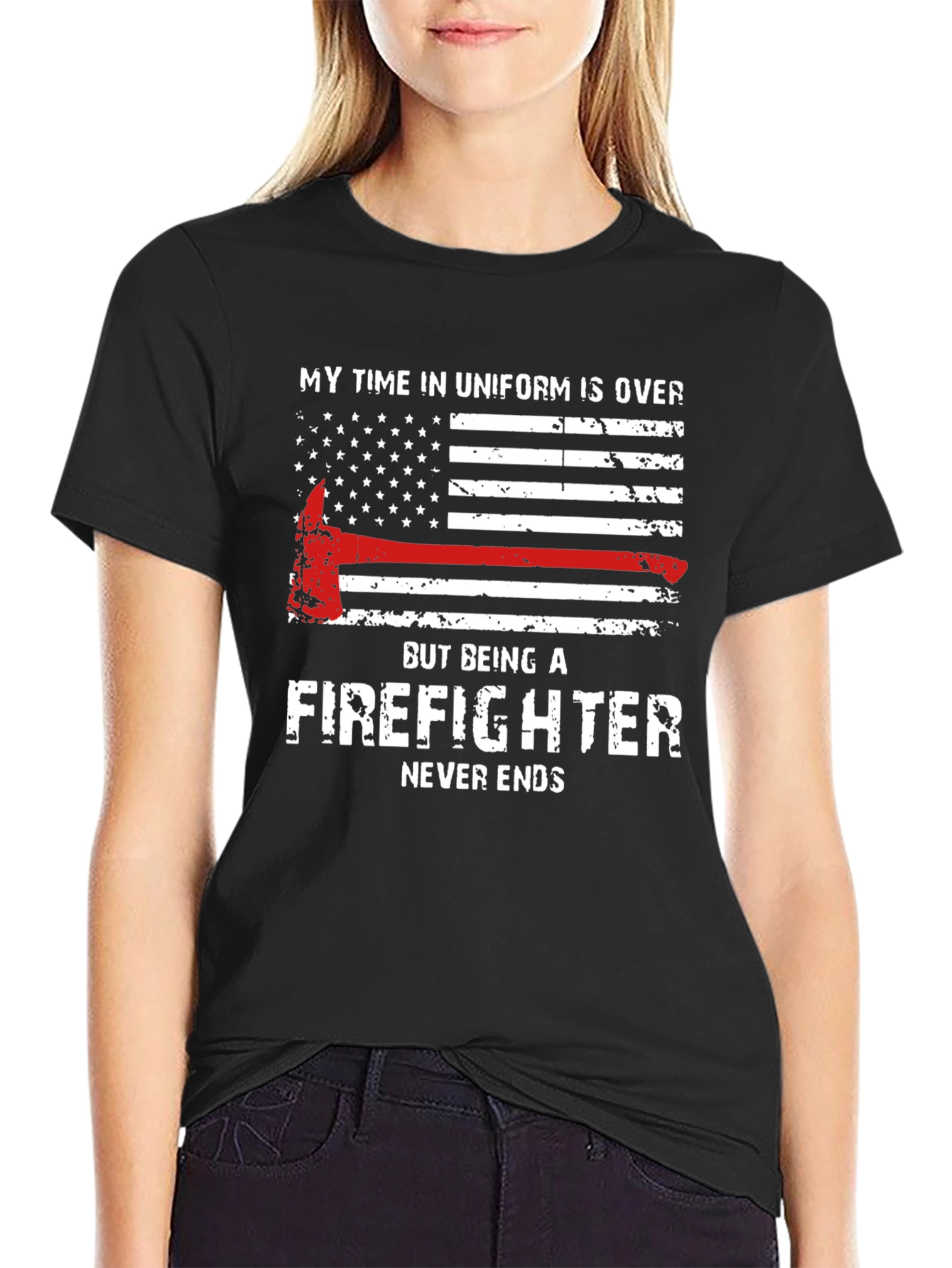 Firefighter Never Ends Graphic Tee