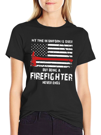 Firefighter Never Ends Graphic Tee