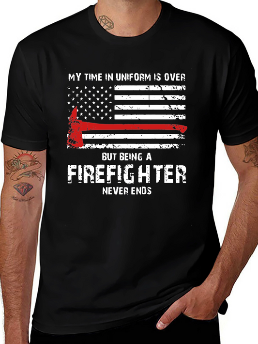Firefighter Never Ends Graphic Tee