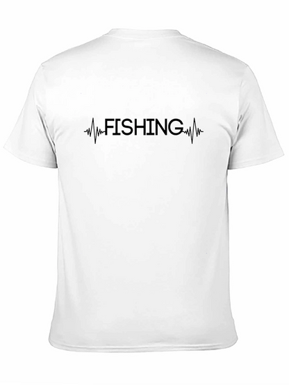 Fishing Heartbeat T-Shirt - Mens Graphic Tee