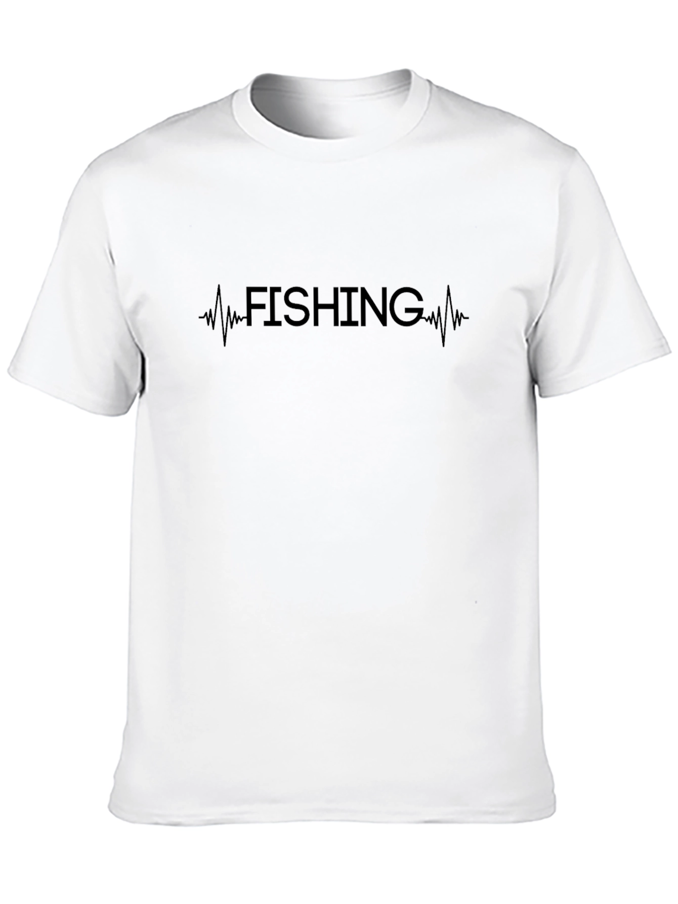 Fishing Heartbeat T-Shirt - Mens Graphic Tee