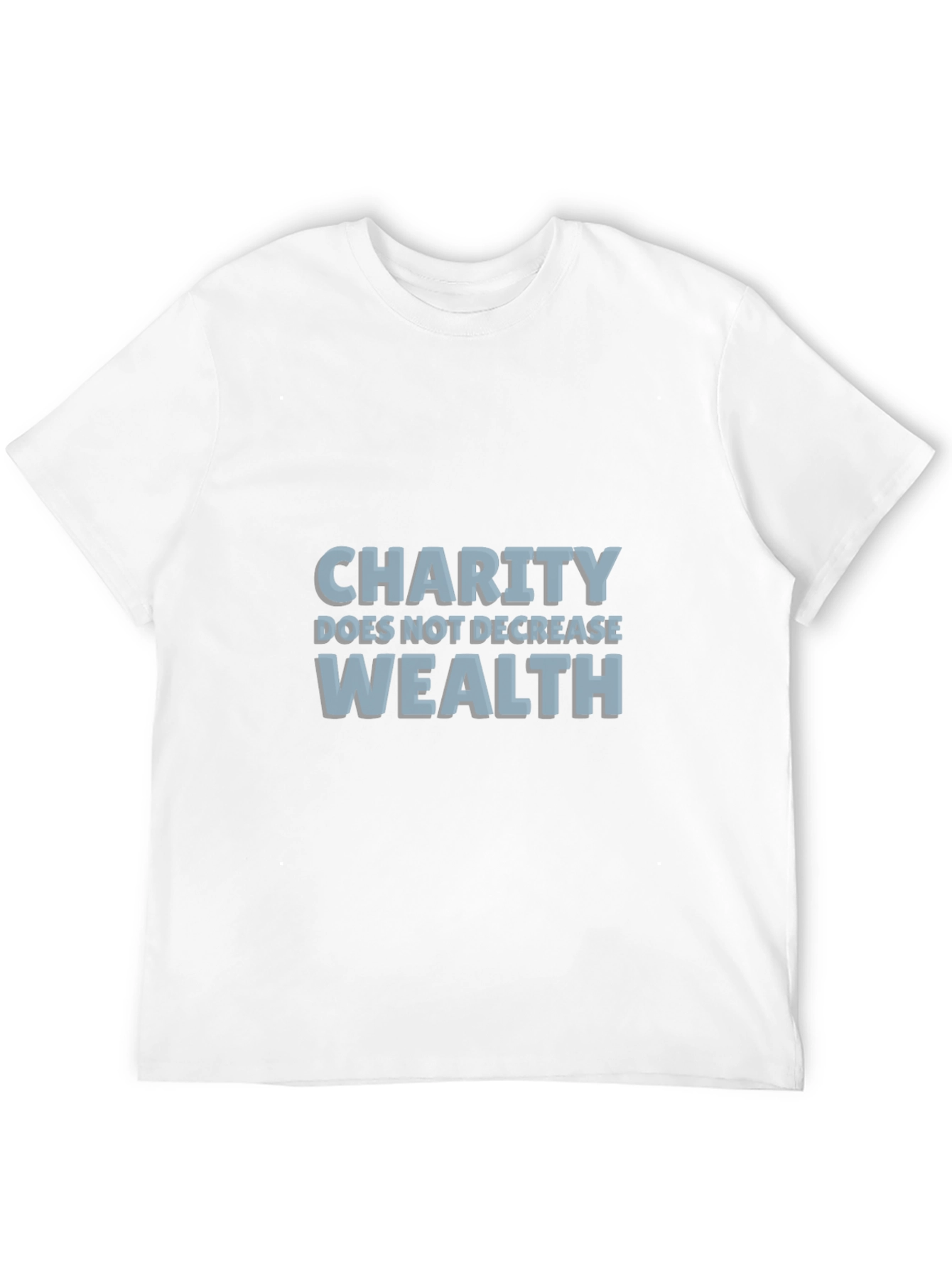 Charity Wealth T-Shirt - Black Graphic Tee