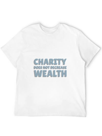 Charity Wealth T-Shirt - Black Graphic Tee