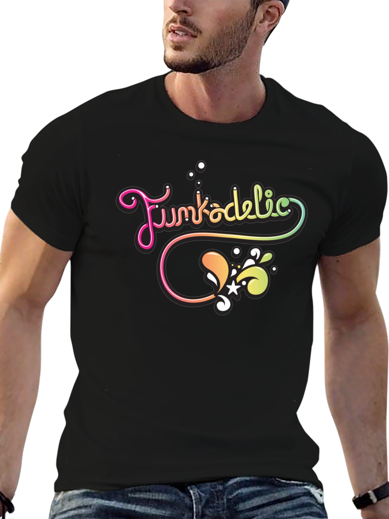 Funkadelic Graphic Tee - Black Cotton T-Shirt