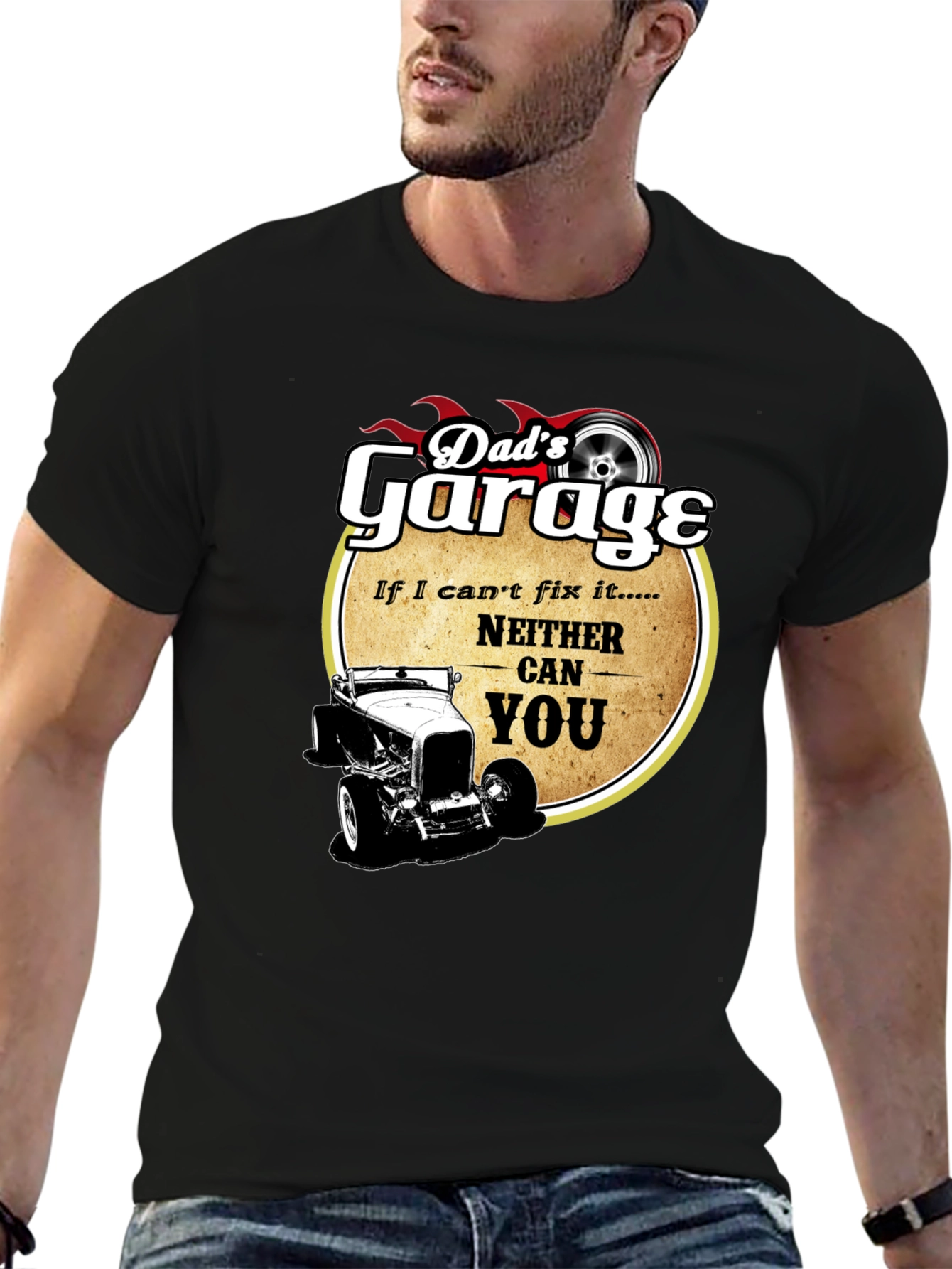 Dads Garage T-Shirt - Funny Car Lover Tee